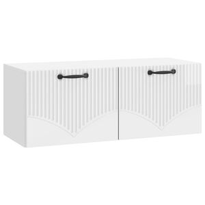 vidaXL TV ormar za zid Zidne Bijela visokog sjaja 78,5 x 31 x 30 cm