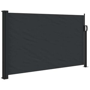 vidaXL Bočna tenda na uvlačenje crna 117 x 300 cm
