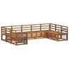 vidaXL Set vanjskih sofa 9 kom. Prirodna