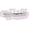 vidaXL Setovi sofa 8 pcs Prirodna Čvrsto drvo akacije