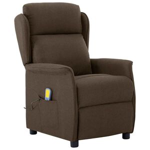 vidaXL Massagerica Smeđa 93.5 x 67.5 x 101.5 cm tkanina