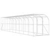 vidaXL Kavez za piletinu uz zid Srebrna 600 x 150 x 215 cm
