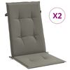 vidaXL Jastuci za stolice 2 kom tamnosivi 120 x 50 x 4 cm od tkanine