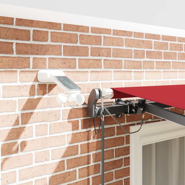 vidaXL Tkanina za tende s Crvena 300 x 250 cm Poliester