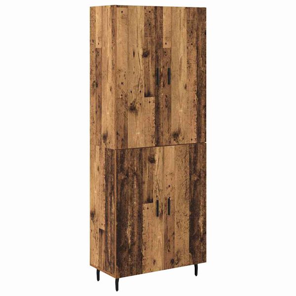 vidaXL Highboard 2 pcs Staro drvo Konstruirano drvo