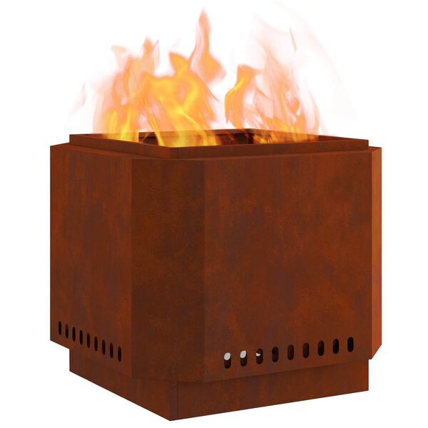 vidaXL Oganj bez dima Smeđa 58 x 58 x 51 cm