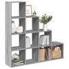 vidaXL Pregrada/regal za knjige 4razina sonoma 131,5x29x131,5cm drveni