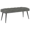 vidaXL Klupa s gumbastim tkanjem Tamnosiva 110 x 40 x 46 cm Bar&scaron;un