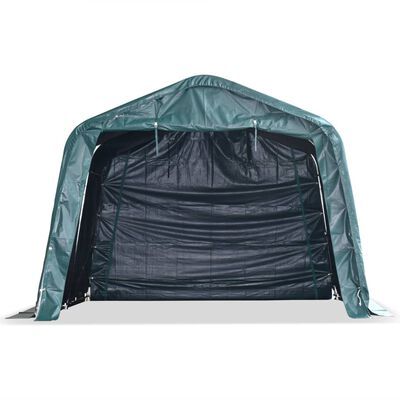 vidaXL Uklonjivi šator za stoku PVC 550 g/m² 3,3 x 3,2 m tamnozeleni
