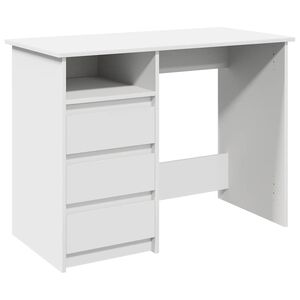vidaXL Radni stol bijeli 102 x 50 x 75 cm od konstruiranog drva