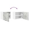 vidaXL Viseći ormarić 2 pcs Beton siva i bijela 50 x 31 x 40 cm