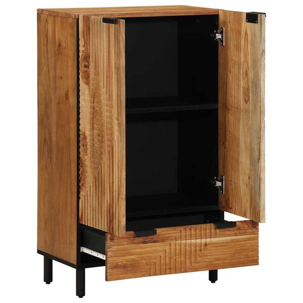 vidaXL Highboard Prirodna 60 x 33,5 x 100 cm Čvrsto drvo akacije
