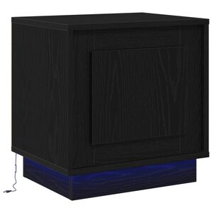 vidaXL Noćni ormar Crna 44 x 34,5 x 45 cm Konstruirano drvo