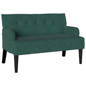vidaXL Chesterfield klupa Tamnozelena 112 x 65,5 x 75 cm Bar&scaron;un