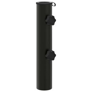 vidaXL Cijev za suncobran 0.6 kg Crna Željezo for 40-50 mm Pole