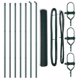 vidaXL Stup za ogradu Zelena