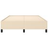 vidaXL Okvir za krevet bez madraca krem 140 x 190 cm od tkanine