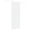 vidaXL Klizna vrata 78 x 211 cm Konstruirano drvo Bijela