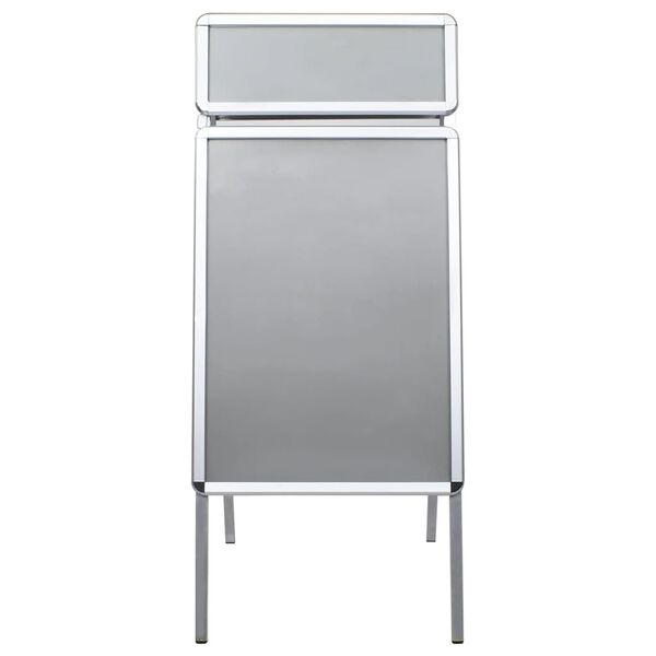 vidaXL Stalak za plakate A1 sa zaglavljem aluminijski