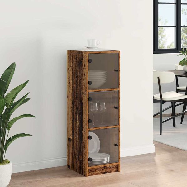 vidaXL Highboard Staro drvo 35 x 37 x 109 cm Konstruirano drvo