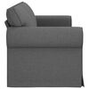 vidaXL Sofa Tamno siva 215 x 82 x 80 cm tkanina