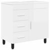 vidaXL Toaletna jedinica Bijela visokog sjaja 60 x 35 x 60 cm