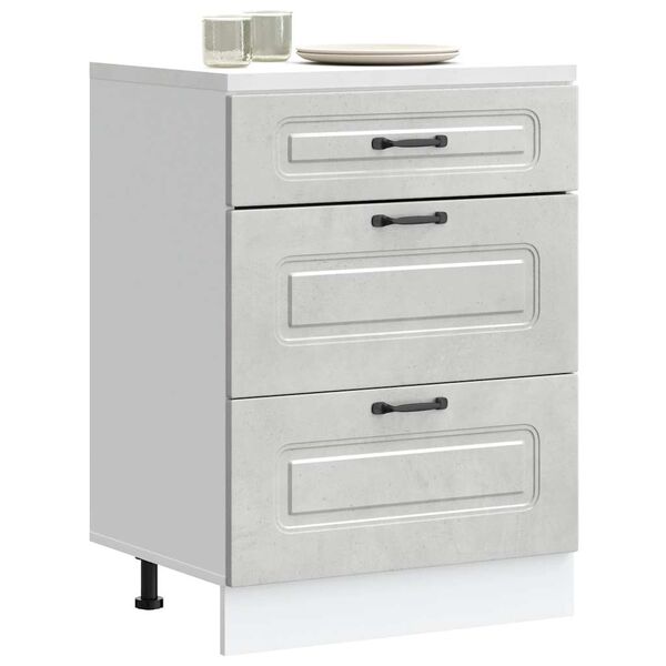 vidaXL Donji kuhinjski ormarić Kalmar boja betona konstruirano drvo