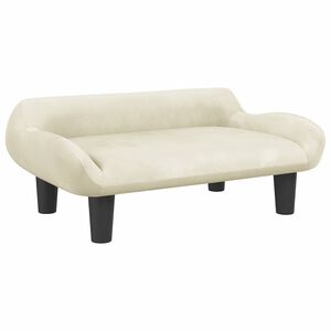 vidaXL Krevet za pse krem 70 x 40 x 24 cm bar&scaron;unasti