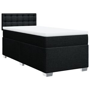vidaXL Box spring krevet s madracem crni 80 x 200 cm od tkanine