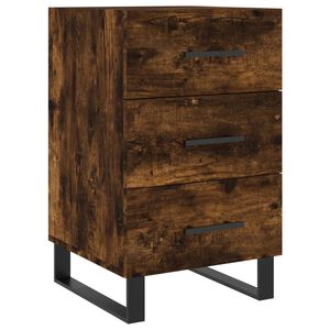 vidaXL Noćni ormarić dimljeni hrast 40 x 40 x 66 cm konstruirano drvo