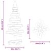 vidaXL Božićna drvca s stalakom Prirodna 60 cm Masivna borovina