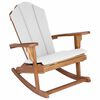 vidaXL Vrtna Adirondack ljuljačka Prirodna 100% poliester