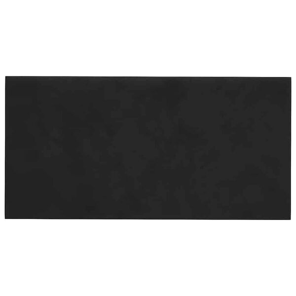 vidaXL Zidne ploče baršunaste 12 kom crne 30 x 15 cm 0,54 m²