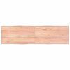 vidaXL Stolna ploča svjetlosmeđa 180x50x(2-6) cm obrađena hrastovina