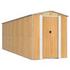 vidaXL Vrtno spremi&scaron;te svjetlosmeđe 192x606x223 cm pocinčani čelik