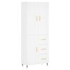 vidaXL Visoka komoda bijela 69,5x34x180 cm konstruirano drvo