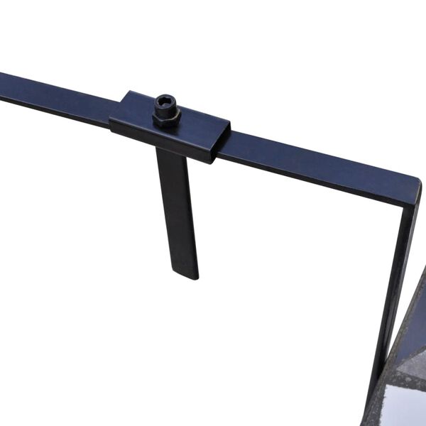 vidaXL Viseći balkonski stol crno-bijeli s mozaikom