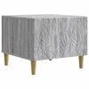 vidaXL Kava Stol Siva Sonoma 50 x 49 x 40 cm Konstruirano drvo