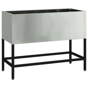 vidaXL Povi&scaron;eni Vrtni Planter Srebrno 60 x 26 x 45 cm Cinkani čelik