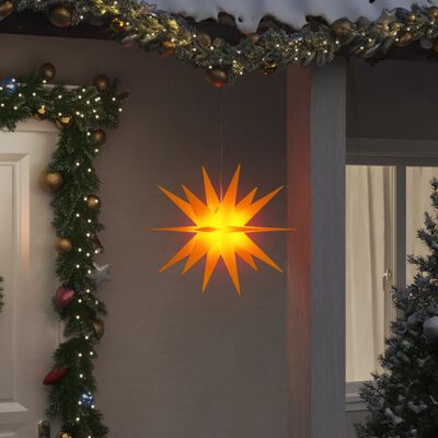 vidaXL Božićno svjetlo s LED svjetlima sklopivo žuto 43 cm