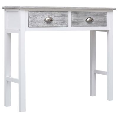 vidaXL Konzolni stol sivi 90 x 30 x 77 cm drveni