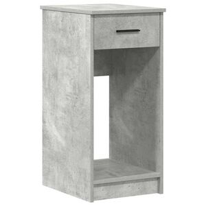 vidaXL Tower stalak za računalo s ladicom boja betona 35x45x77 cm