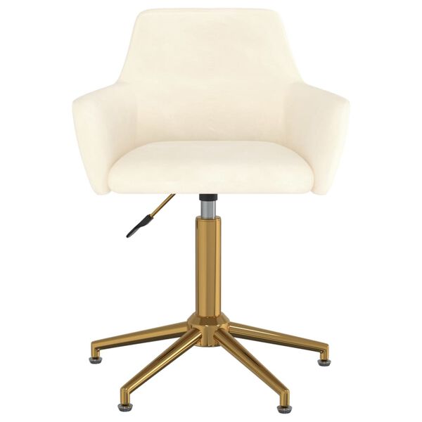 vidaXL Okretne blagovaonske stolice 6 kom krem bar&scaron;unaste