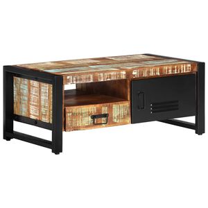 vidaXL Stolić za kavu 100 x 50 x 41 cm od masivnog obnovljenog drva