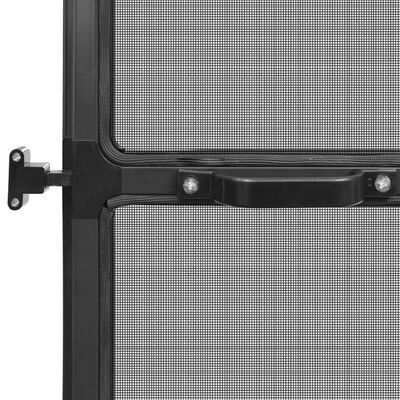vidaXL Krilni zaslon protiv insekata za vrata antracit 120 x 240 cm