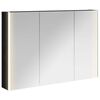 vidaXL Kupaonski ormar s ogledalom Crni hrast 103,5 x 15,5 x 70 cm