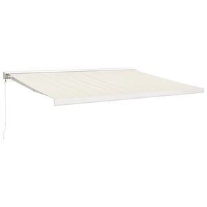vidaXL Tenda na uvlačenje krem 4 x 3 m od tkanine i aluminija