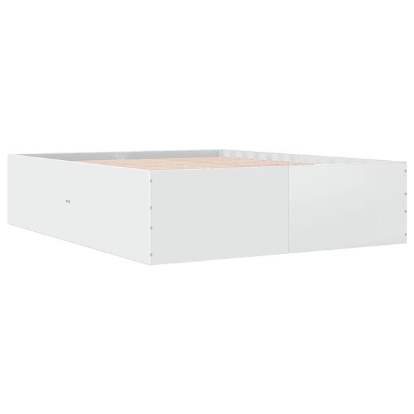 vidaXL Okvir za krevet bijeli 150x200 cm konstruirano drvo