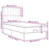 vidaXL Otomanski krevet s madracem sivi 90x200 cm umjetna koža