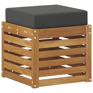 vidaXL Klupa 2 Komad Prirodna i antracit Čvrsto drvo akacije